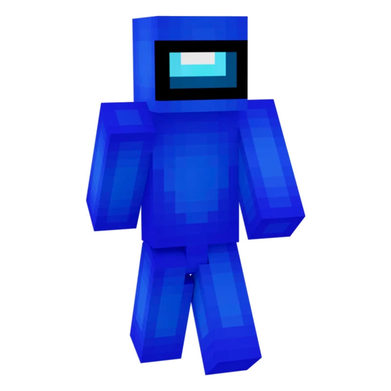 Синий Амогус — Minecraft