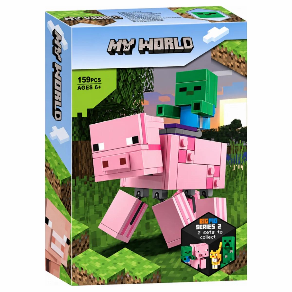 Конструктор Свинья и Зомби Майнкрафт — Minecraft