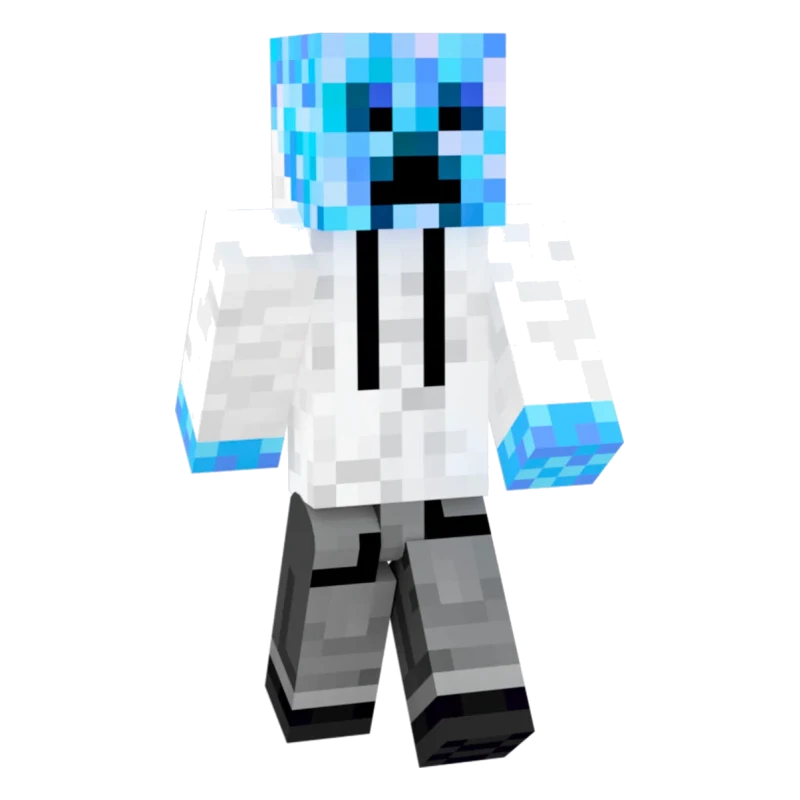 Синий Крипер — Minecraft