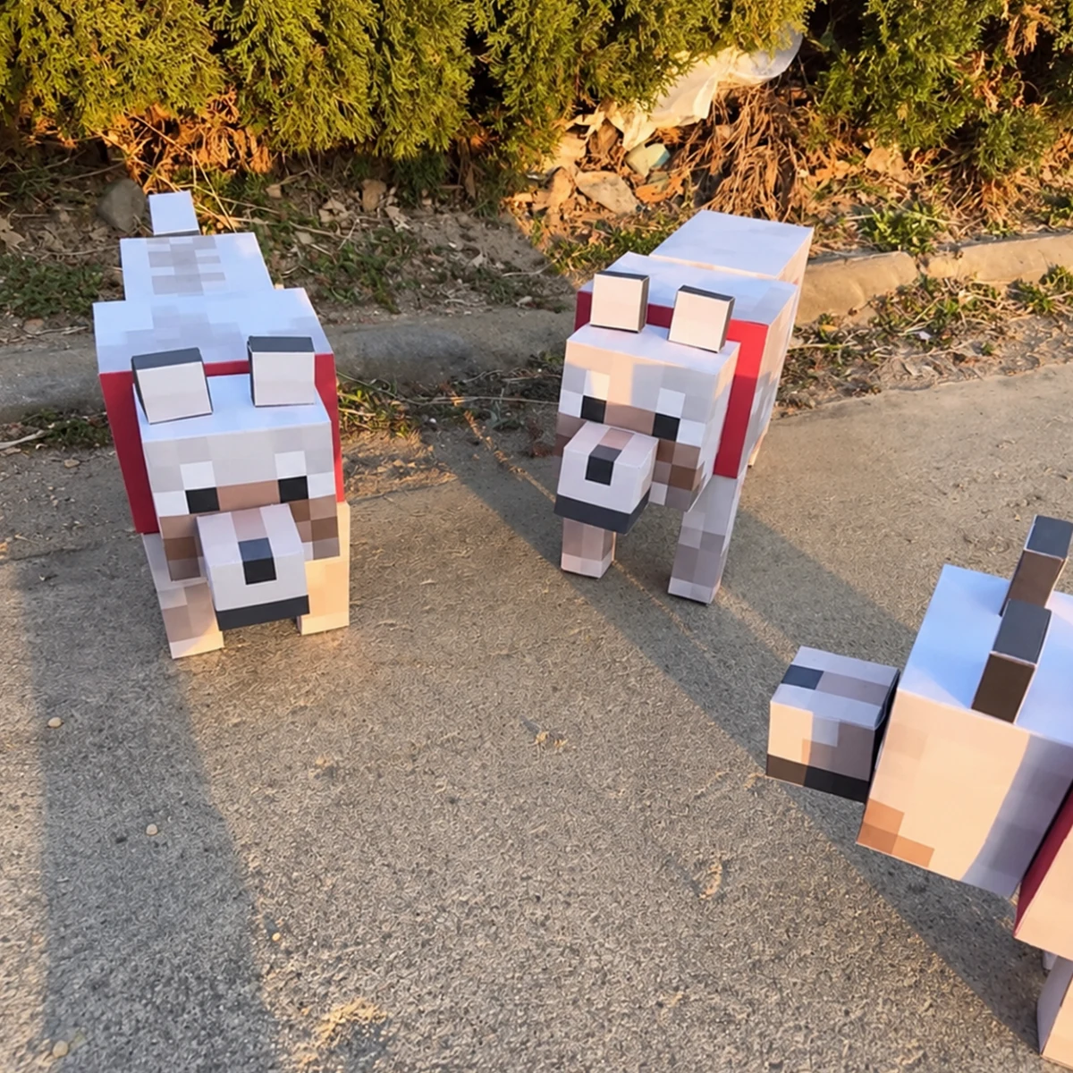 Оригами Собака Майнкрафт — Minecraft — фото 5