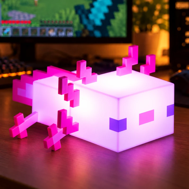 Ночник Светильник Аксолотль Майнкрафт  — Minecraft