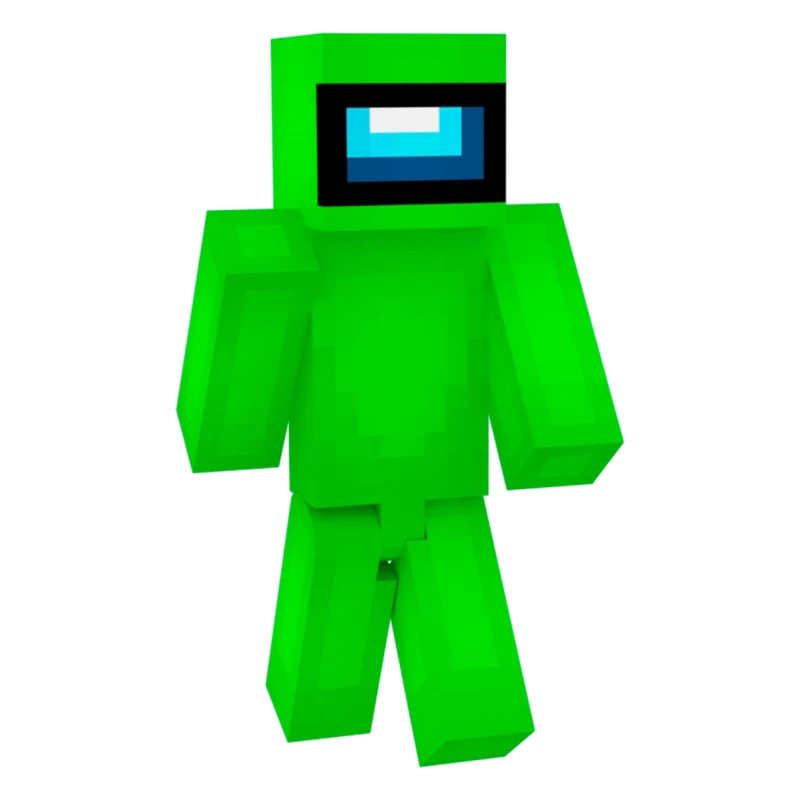 Зеленый Амогус — Minecraft