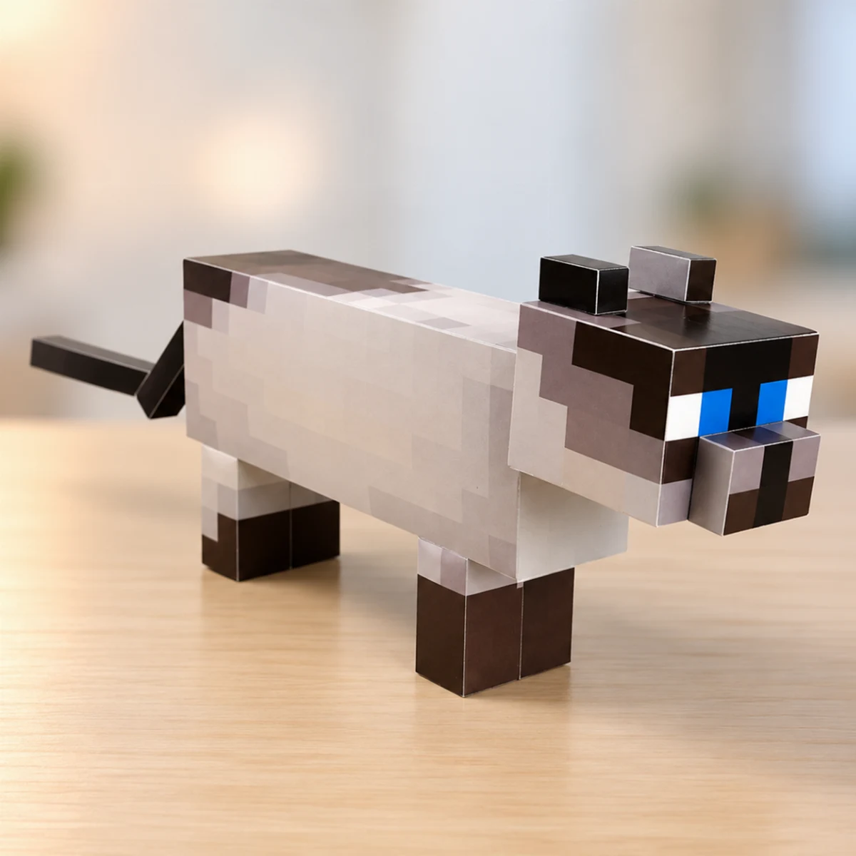 Оригами Кот Сиамский Майнкрафт — Minecraft