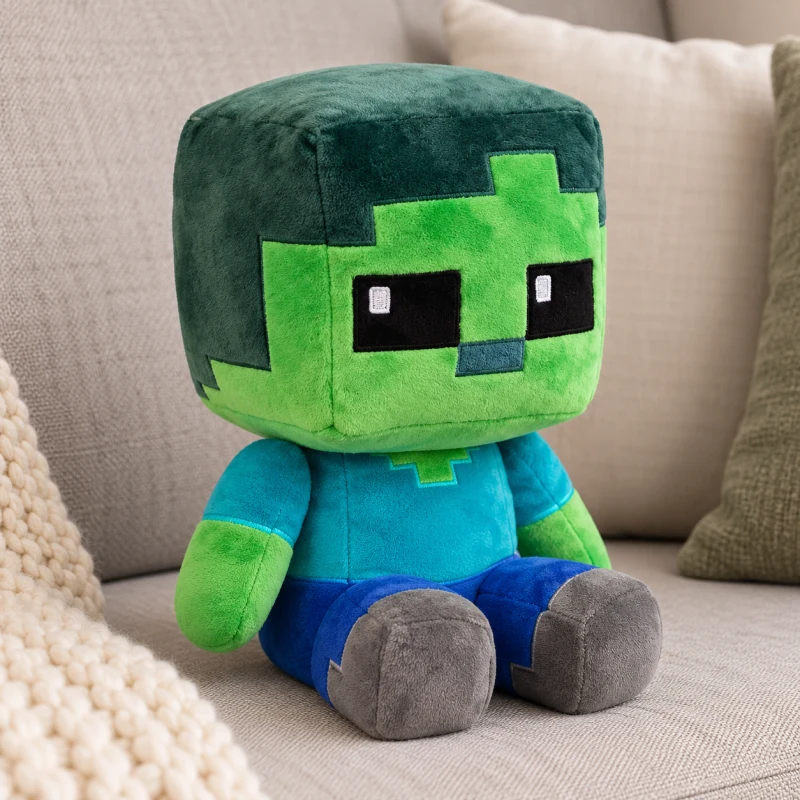 Мягкая игрушка Зомби из Майнкрафт — Minecraft